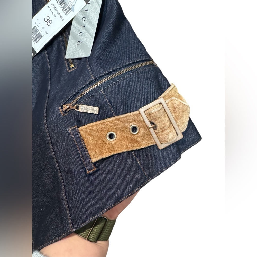 Betty Barclay Collection Moto Jacket – Size 38 (US 8) NWT - Picture 3 of 7
